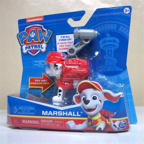 Paw Patrol Marshall 3 Talking Figure Sound Fired Up Fire Fighter Dog