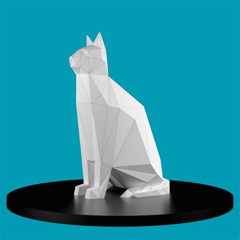Free Stl File Low Poly Cat 🐱・3d Printable Object To Download・cults