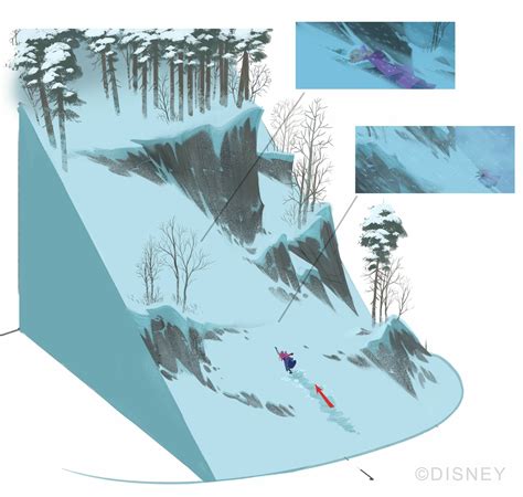 Frozen Concept Art By Cory Loftis On Artstation Mountain Action Map