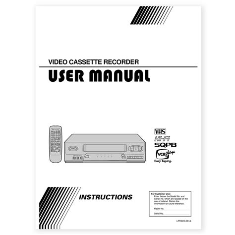 User Manual For Your Device Vcrshop