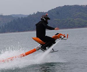They're a useful tool for advanced divers who need to carry a lot of equipment. Flying Water Bike, Jetovator : Shizzle Kicks