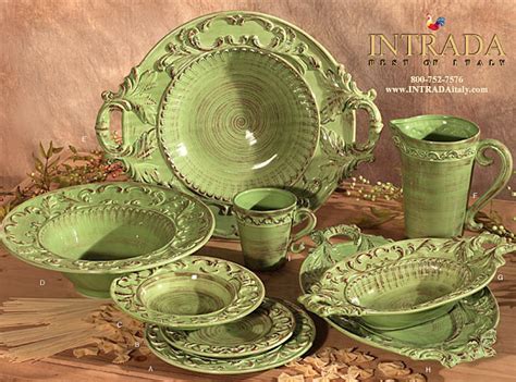 Baroque Dinnerware Made In Italy 7 Colors Available Pezzo Bello