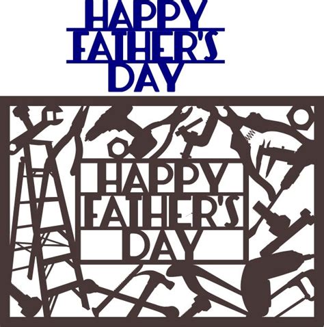 Free SVG & DFX Download - Happy Father's Day Card by Kabram Krafts