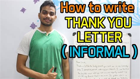 How To Write Thank You Letter Informal Youtube