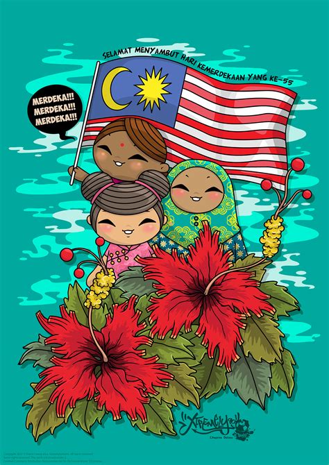 Both of malaysia's national days commemorate the country's independence from the british empire. Happy Celebrate Malaysia National Day on Behance
