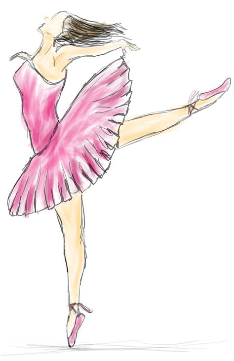 Ballerina Drawing On Behance