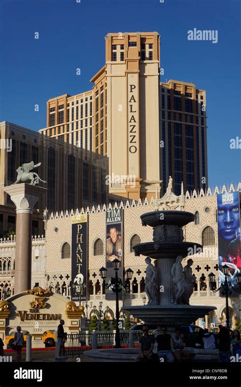 The Palazzo Hotel Las Vegas On The North Strip Nevada Usa Stock