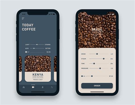 Coffee Order App Concept Adobe Xd Auto Animate On Behance Mobile