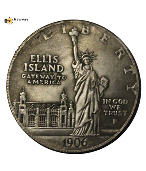1 Dollar 1906 Commemorative Issue Statue Of Liberty On Ellis Island