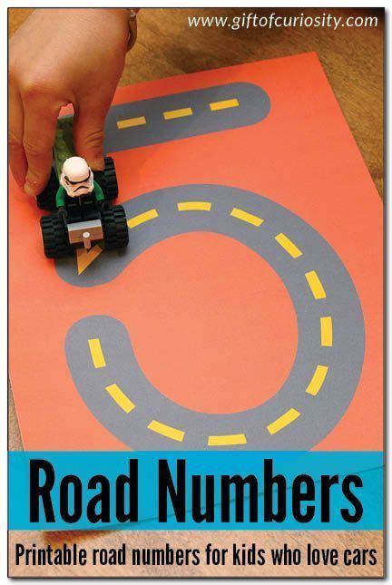 Printable Road Numbers Activity To Learn Numbers This Is An Awesome