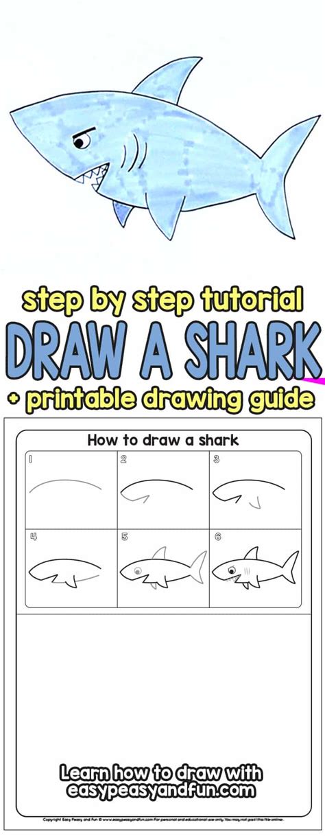 How To Draw A Shark Easy Peasy And Fun