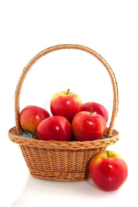 Basket With Apples Stock Image Image Of Food Fruit 12164765