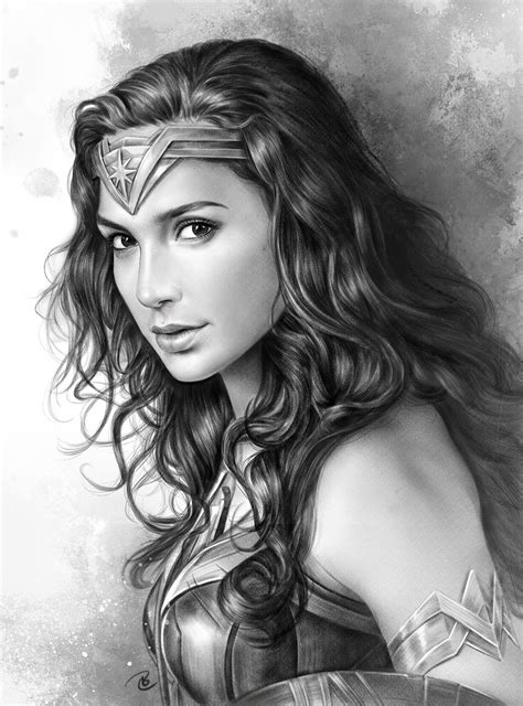 Wonder Woman Sketch Easy