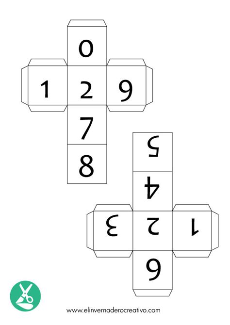 Dado Para Armar Y Recortar Como Hacer Un Cubo De Cartulina O Carton