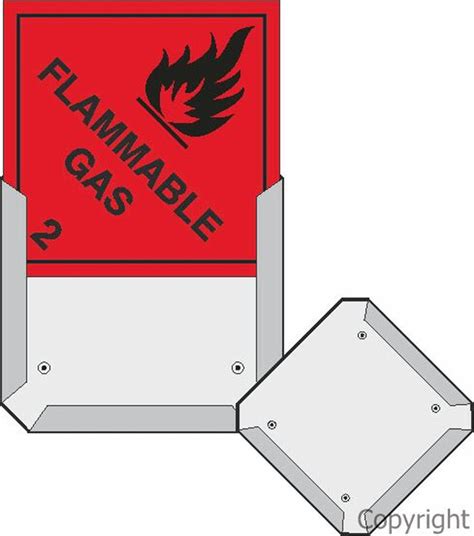 Metal Frame For Hazchem Signs Border Lifting And Safety Pty Ltd