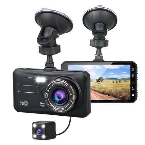 4 Ips Dual Lens Car Dash Cam Fhd 1080p 170 Degree Dashboard Camera