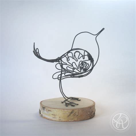 Oiseau Sculpture Fil De Fer Wire Sculpture Etsy
