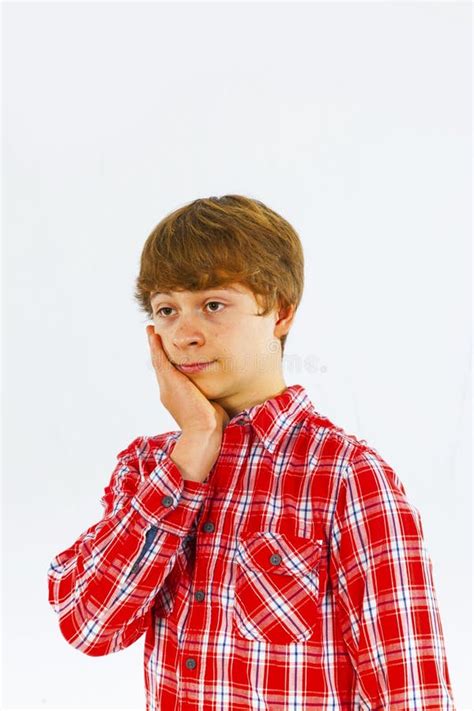 Smiling Boy In Studio Stock Photo Image Of Cool Friendly 37360718