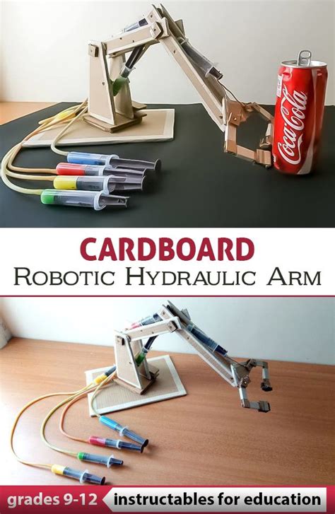 Make sure you have the right tool when it comes time to save a life. CARDBOARD Robotic Hydraulic Arm | Science projects for ...