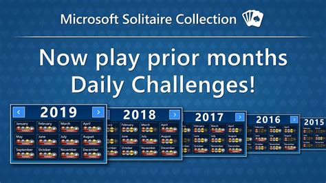 Play Prior Months Daily Challenges In Microsoft Solitaire Youtube