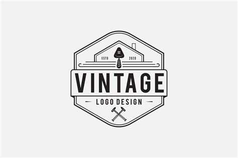 Retro Vintage Logo Design Graphic By Bitmate Studio · Creative Fabrica