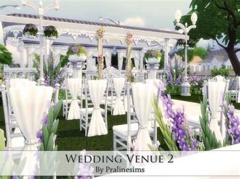 Pralinesims Wedding Venue 2 Lotes The Sims 4 Sims Cc Modern Wedding