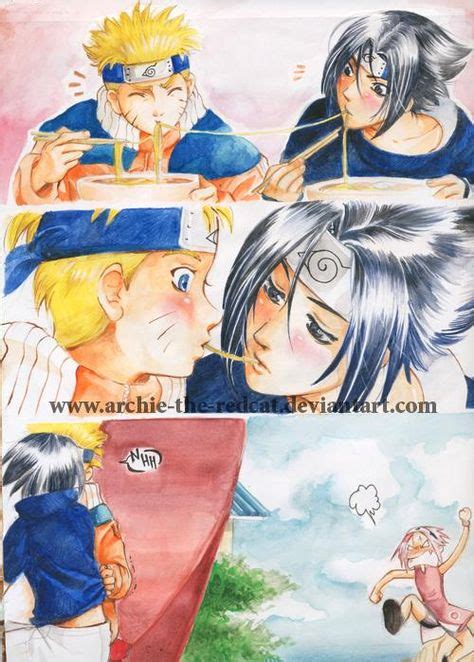 Sasunarukissing By Archie The Redcat On Deviantart In 2020 Sasunaru