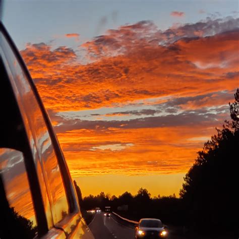 A Sunset Drive Traveling Night Scenery Night Aesthetic Sunset