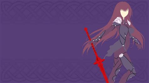 Fategrand Order Scathach Minimalist Wallpaper By Kitsunehawk On