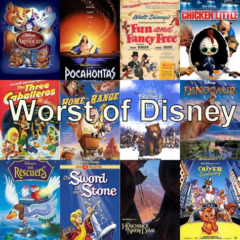 But any true animation connoisseur should be able to recognize how wonderful the following films are, though most will struggle to name every one. The Worst of Disney - Rachel's Reviews