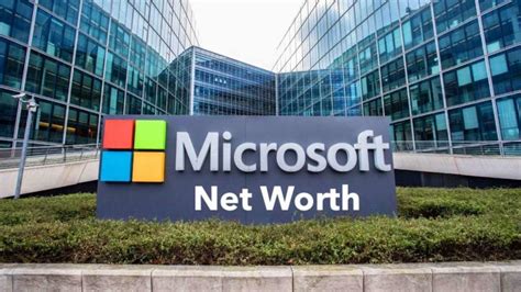 Microsoft Net Worth 2023 Assets Income Revenue Pe Ratio