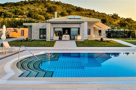 2 Luxury Villas At Syvota Ionio Greece With Helipad Next To Corfu For