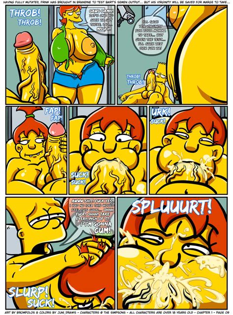 rule 34 bart simpson brompolos chapter 1 comic huge breasts juni draws marge simpson mother