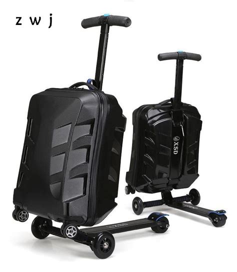 Scooter Luggage Trolley Bag Skateboard Suitcase Boarding Box Travel Bag