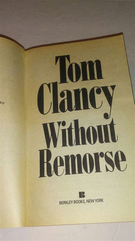 Tom Clancy Without Remorse Book Tom Clancy S Without Remorse Official
