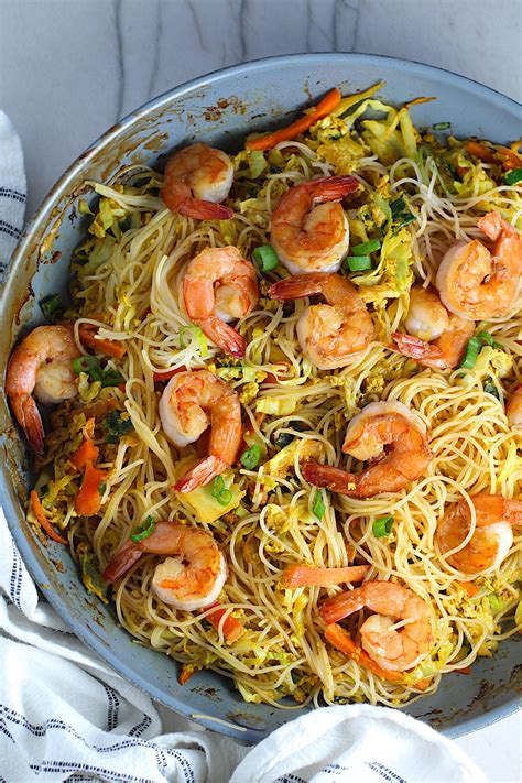 Shrimp Mei Fun Recipe Singapore Rice Noodles Talking Meals