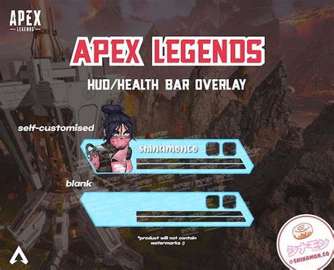 Customizable Animated Wraith Apex Legends Health Bar Overlay For
