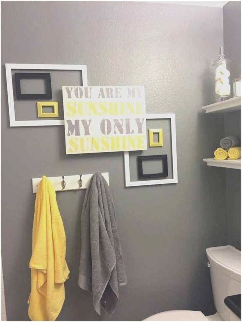 Yellow adds a bit of cheerfulness to a bath, whether it's a pastel shade for a more casual look or a golden tone for a sophisticated style. Grey and Yellow Bathroom Ideas Awesome Blue and Yellow ...