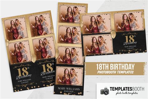 18th Birthday Photo Booth Template Templatesbooth