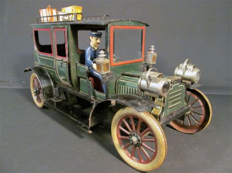Carette Limousine Circa German Tin Clockwork Inch Toy Car Antique Toys Tin Toys