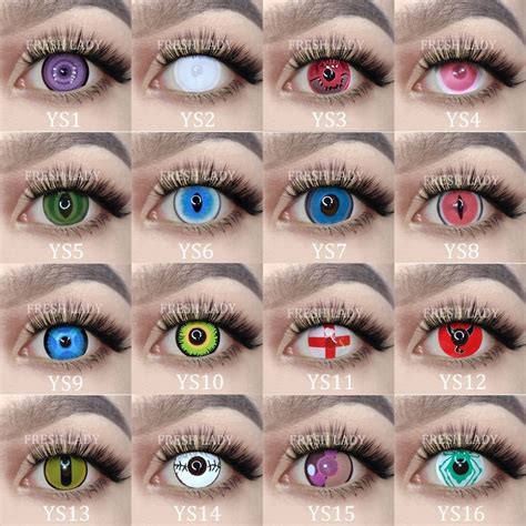 Anime Cosplay Crazy Rick Colored Contact Lenses Contacts