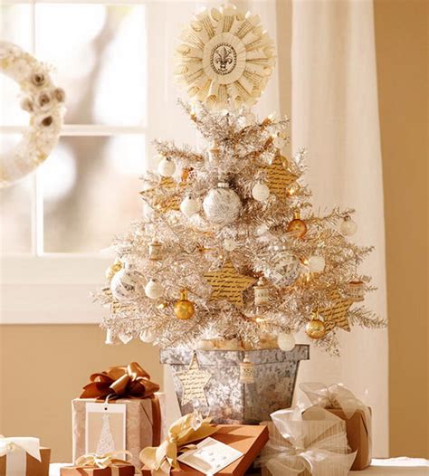 Elegant White Table Top Christmas Tree Homesfeed