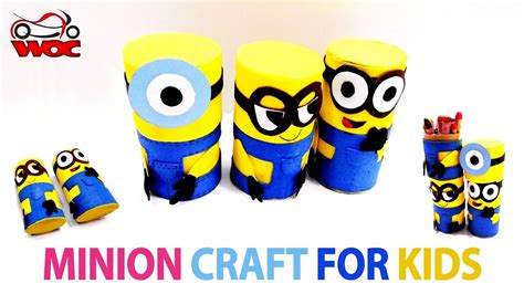 Minion Toilet Paper Roll Craft For Kids How To Make Minions Boxes