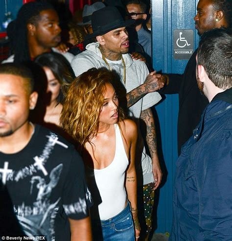 Chris Brown Enjoys A Night Out On The Town With Girlfriend Karrueche