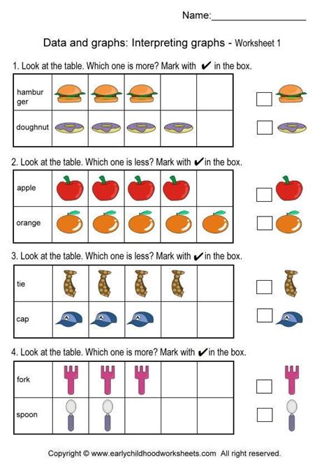 Picture Graph Worksheets 1st Grade Pdf