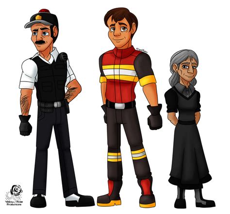 Cars Sheriff Red And Lizzie By Aileen Rose On Deviantart Humanized Disney Red Sheriff