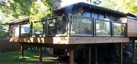 Aluminum railings are characterized by a diversity of forms, colors and architectural combinations. Nexan Aluminum Glass Railings | Glass railing deck, Glass railing, Deck railings