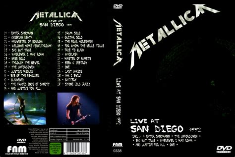 Jaquette Dvd De Metallica Live At San Diego 1992 Cinéma Passion