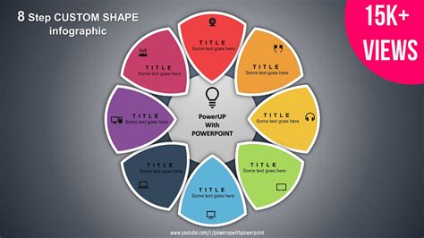 8create 8 Step Custom Shape Infographicpowerpoint Presentation