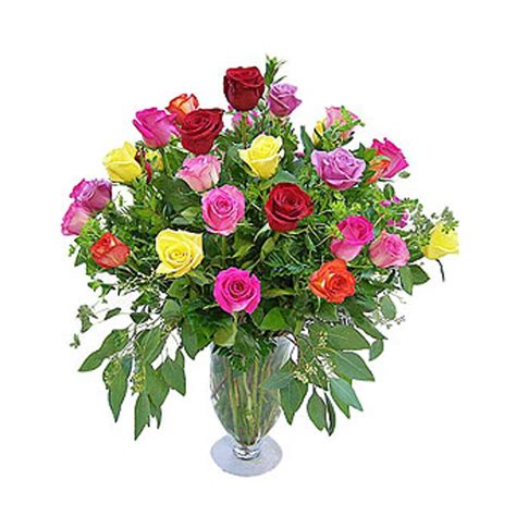 24 Elegant And Colorful Rose Bouquet Mebane Nc Florist Gallery